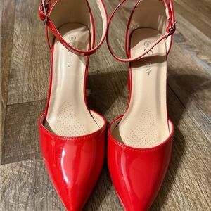Red Patent Leather Women's Heels